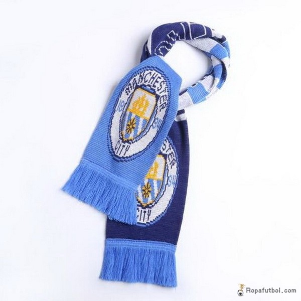 Bufanda Futbol Manchester City Tejidas Azul